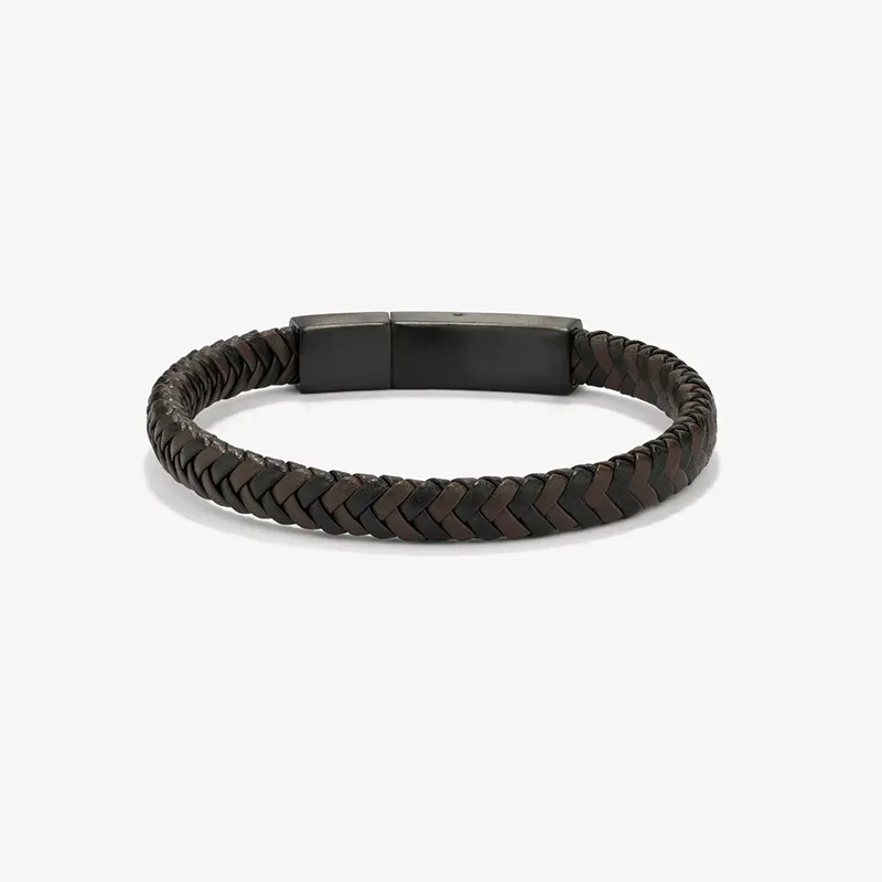 Pulseira Homem Espiga Marrom | Elegância e Versatilidade