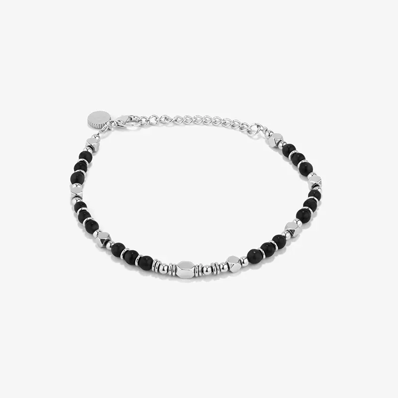Pulseira Homem Bali Beads Preto | Design Simples e Moderno