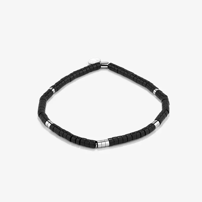 Pulseira Homem Bahía Preto | Elegância em Aço