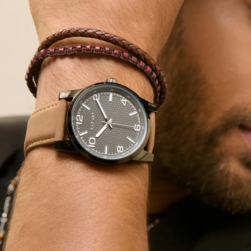 Pulseira de Homem Sierra com Contas Castanhas | Radiant