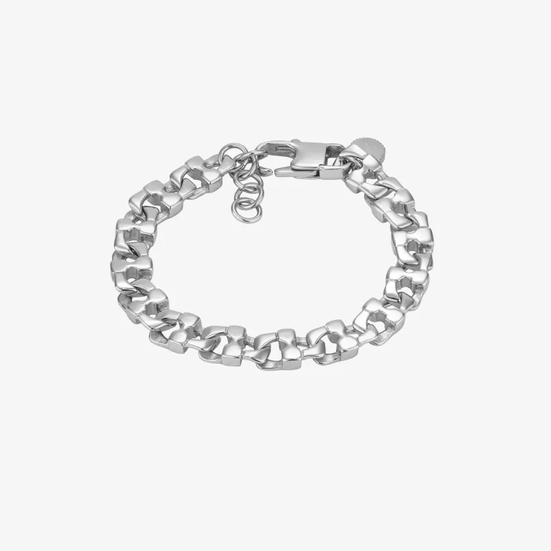 Pulseira de Homem Steel Code Twist Prateada | Radiant
