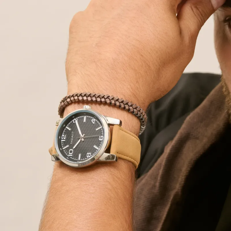 Pulseira de Homem Tribal Castanha | Radiant