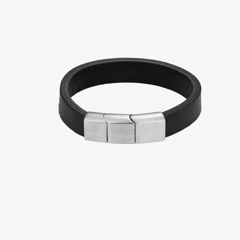 Pulseira de Homem Sierra Preta Lisa | Radiant