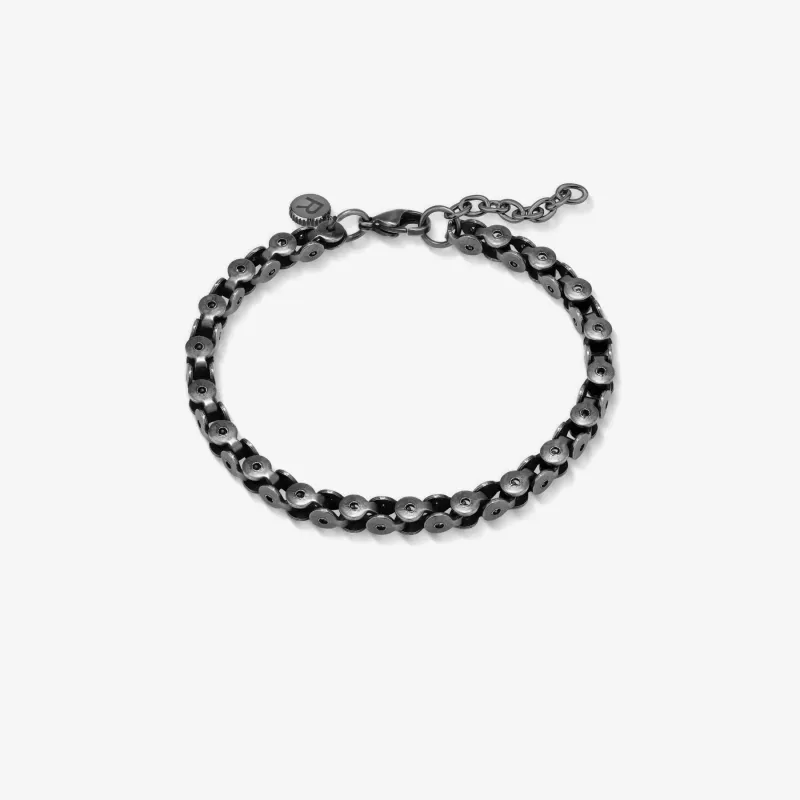 Pulseira de Homem Shadow Link Prateada | Radiant