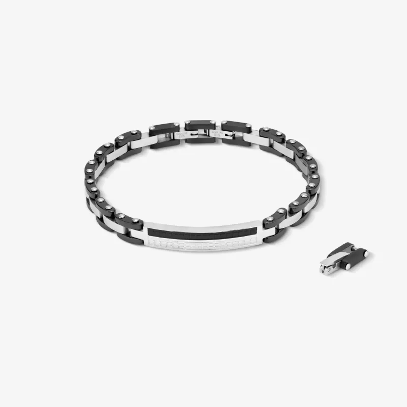 Pulsera Hombre Shadow Link Negro Mate | Radiant