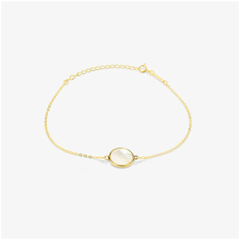 Pulseira dourada com pérolas coleção MOTHER OF PEARL Radiant