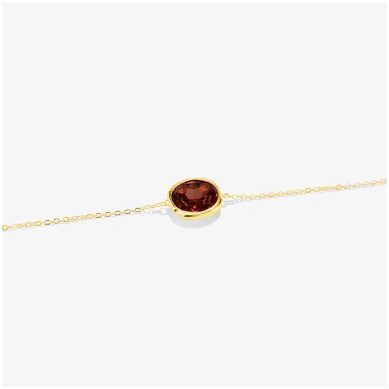 Pulseira dourada cristal caramelo coleção TEXTURES Radiant