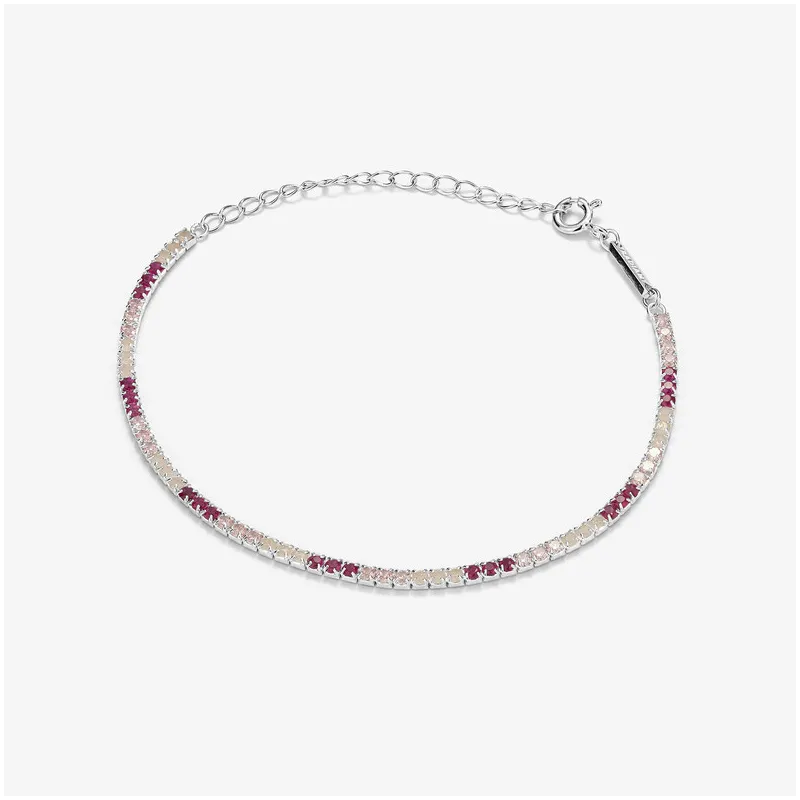 Pulseira riviere Prata rosa coleção FIRST CLASS Radiant