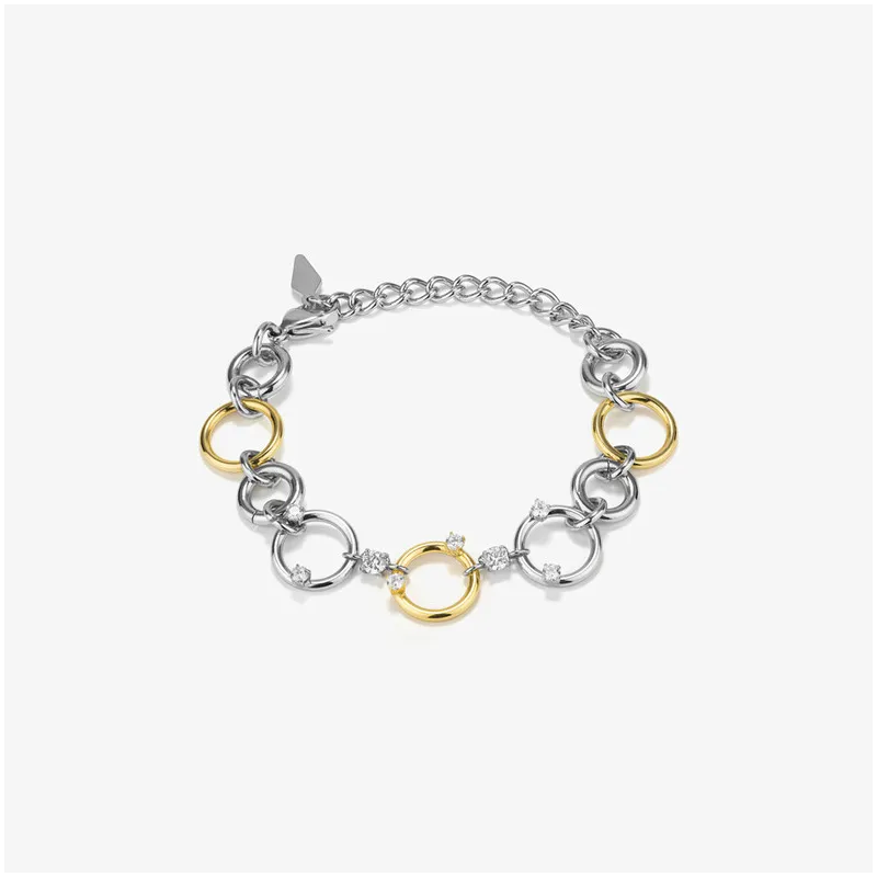 Pulseira Mulher Zendaya Bicolor | Design Elegante em Dois Tons