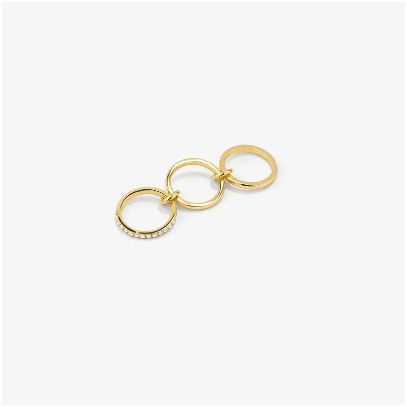 Anel Mulher Zendaya Gold | Design Clássico e Sofisticado