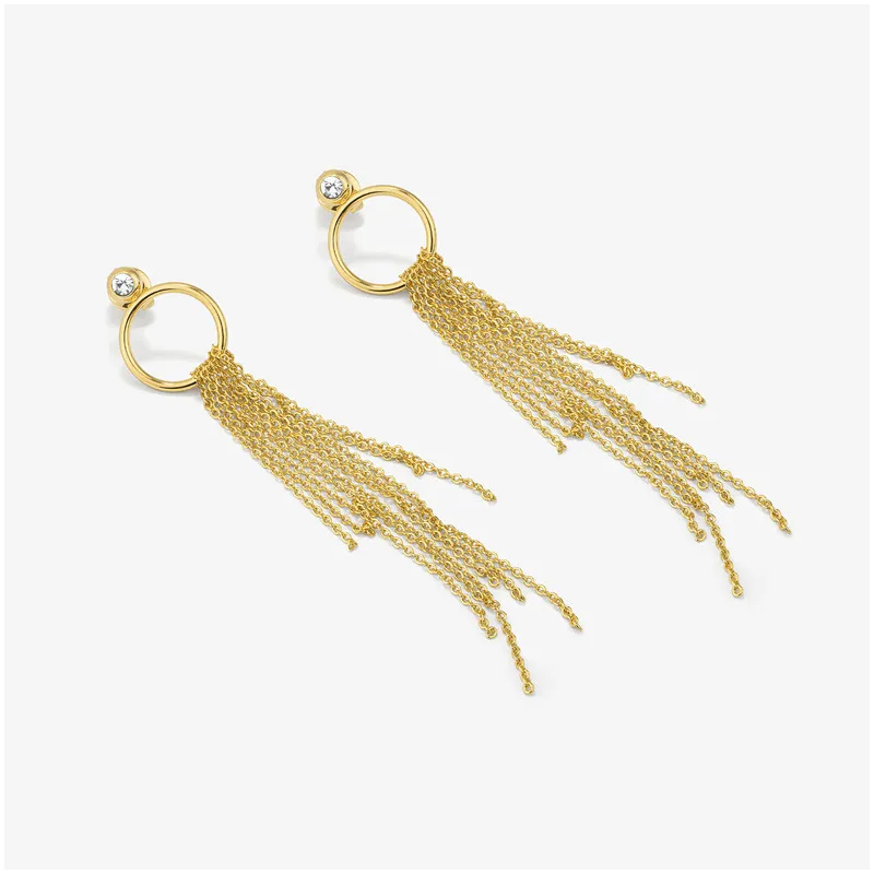 Maxi Brincos Mulher Myfair dourados | Design  em Aço Dourado