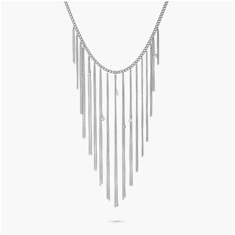 Colar Mulher Myfair Fringe prateado | Radiant