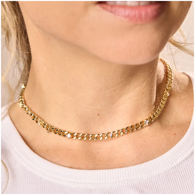 Colar Mulher Gaga Dourado