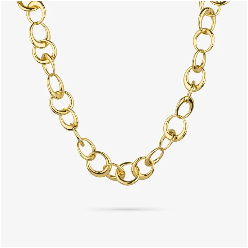 Colar Mulher Blair Dourado | Design Moderno em Elos Dourados