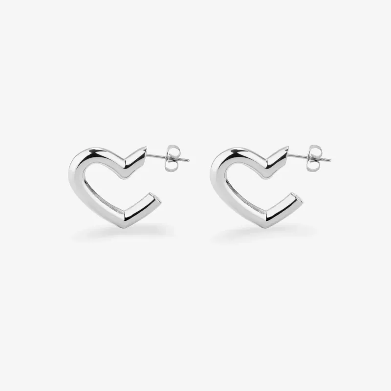 Argolas de mulher My Love prateadas | Radiant