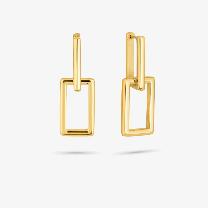 Brincos de mulher Halle dourados | Radiant