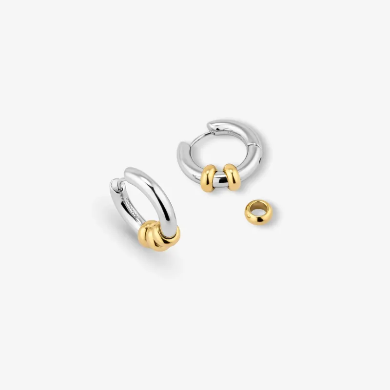 Argolas Bicolor de Mulher com Movimento | Radiant