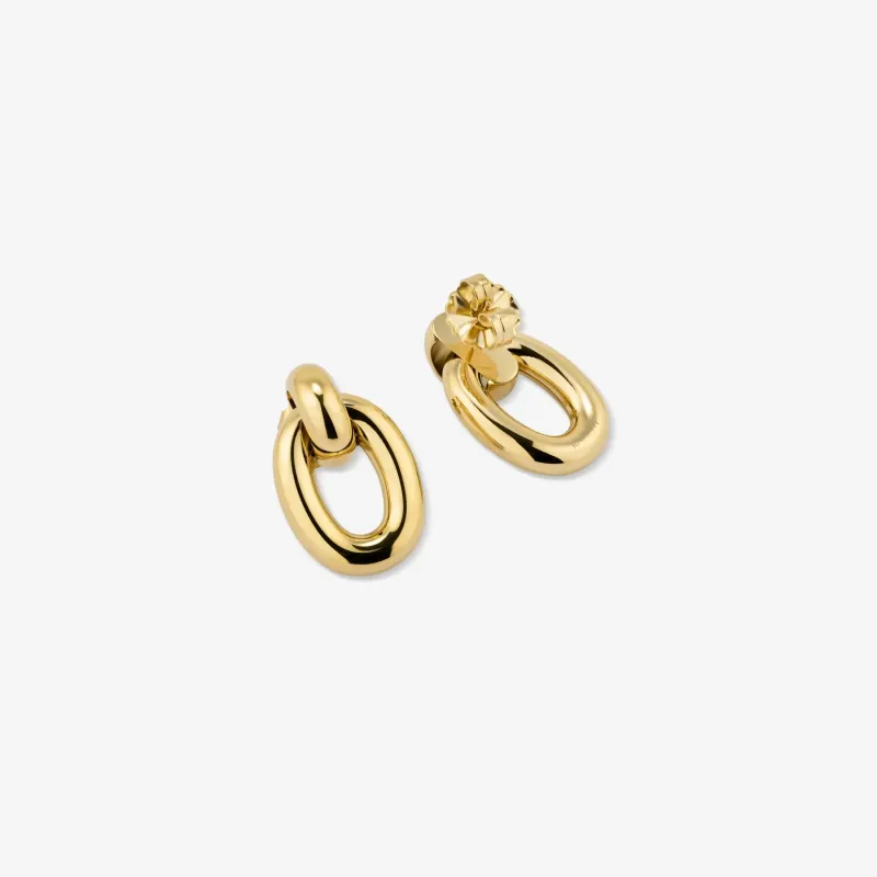 Brincos Dourados Bold de Mulher com Design de Argola | Radiant
