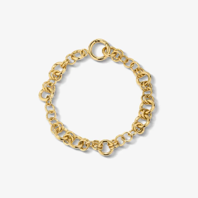 Pulseira Dourada de Mulher em Aço Inoxidável | Radiant