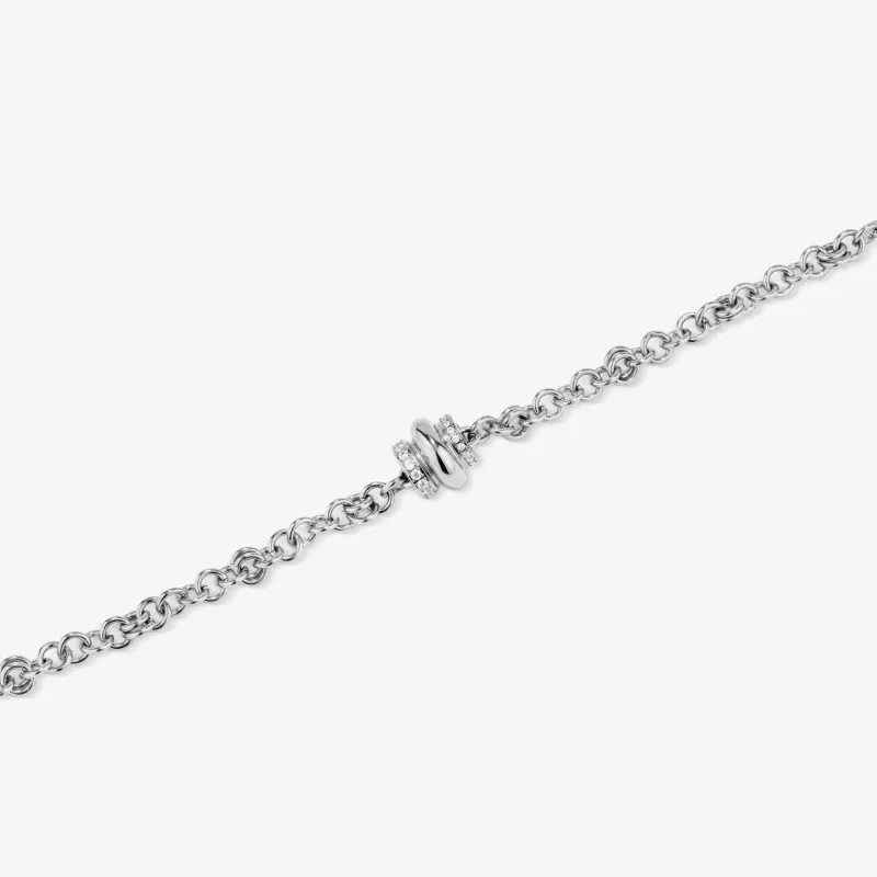 Pulseira Prateada de Mulher com Cristal Frost | Radiant