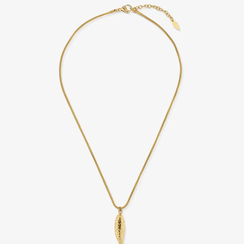 Colar Dourado de Mulher Peixe Marinho Sea | Radiant