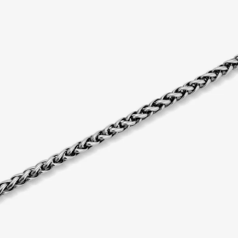 Pulseira de Homem Shadow Link Fina Negra | Radiant