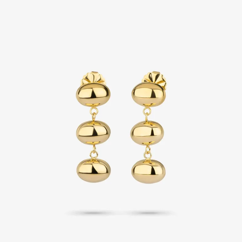 Brincos Dourados de Mulher com Design Oval Soulmate | Radiant