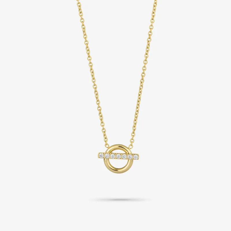 Colar Dourado de Mulher com Cristais Frost | Radiant