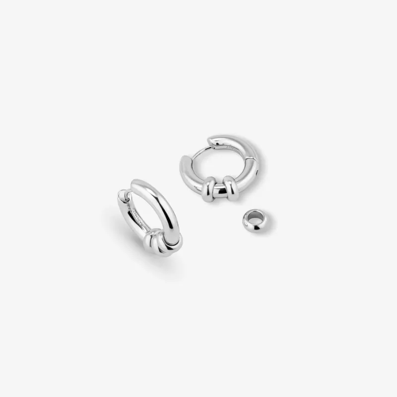 Argolas Prateadas com Mini Aros | Radiant