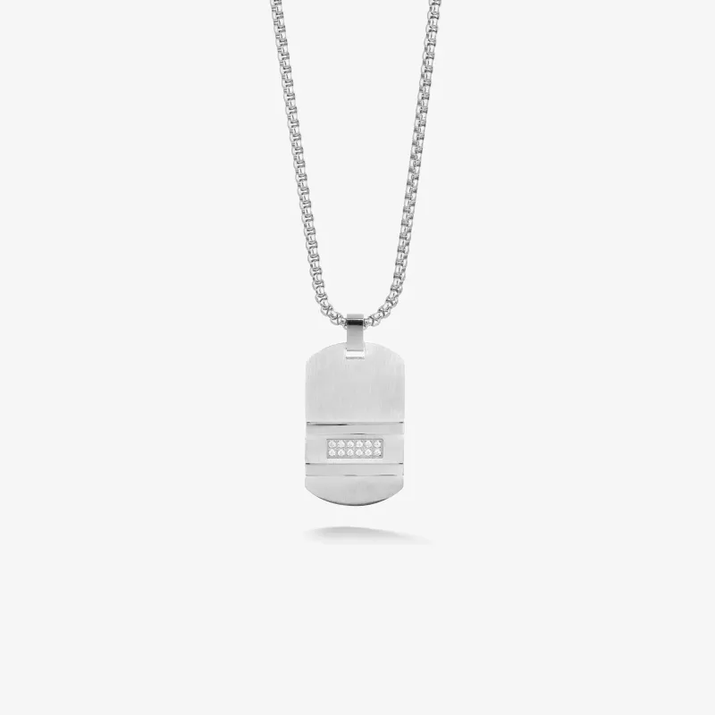 Colar Homem Martinez com Placa Dourada
