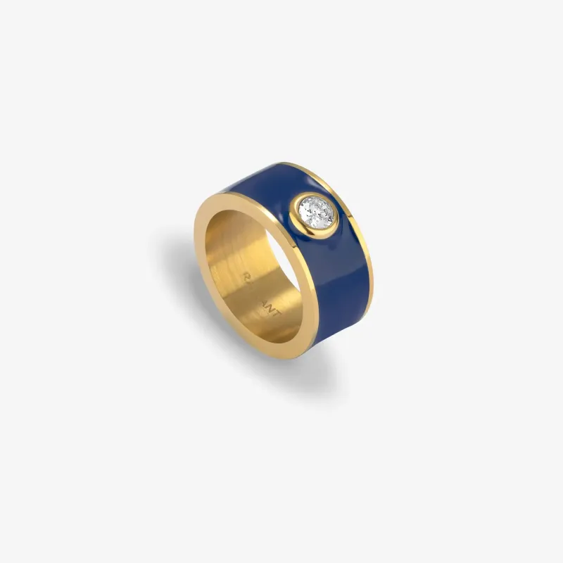 Anel para Mulher Marrakech Dourado e Azul | Radiant