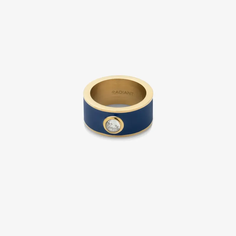 Anel para Mulher Marrakech Dourado e Azul | Radiant