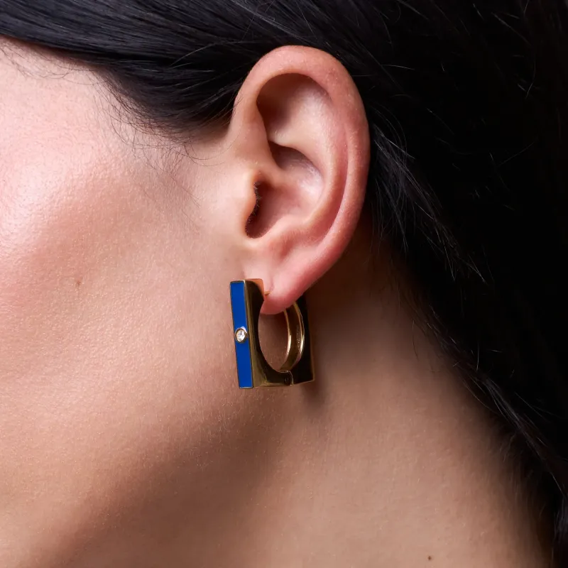 Brincos para Mulher Marrakech Dourado e Azul | Radiant