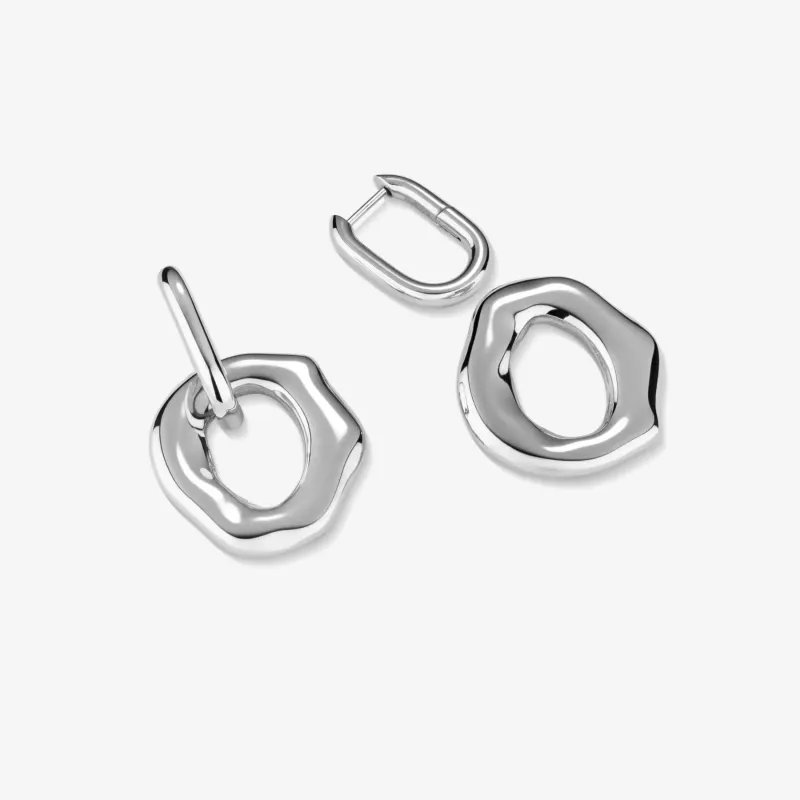 Brincos para Mulher Bubbles Prateados | Radiant