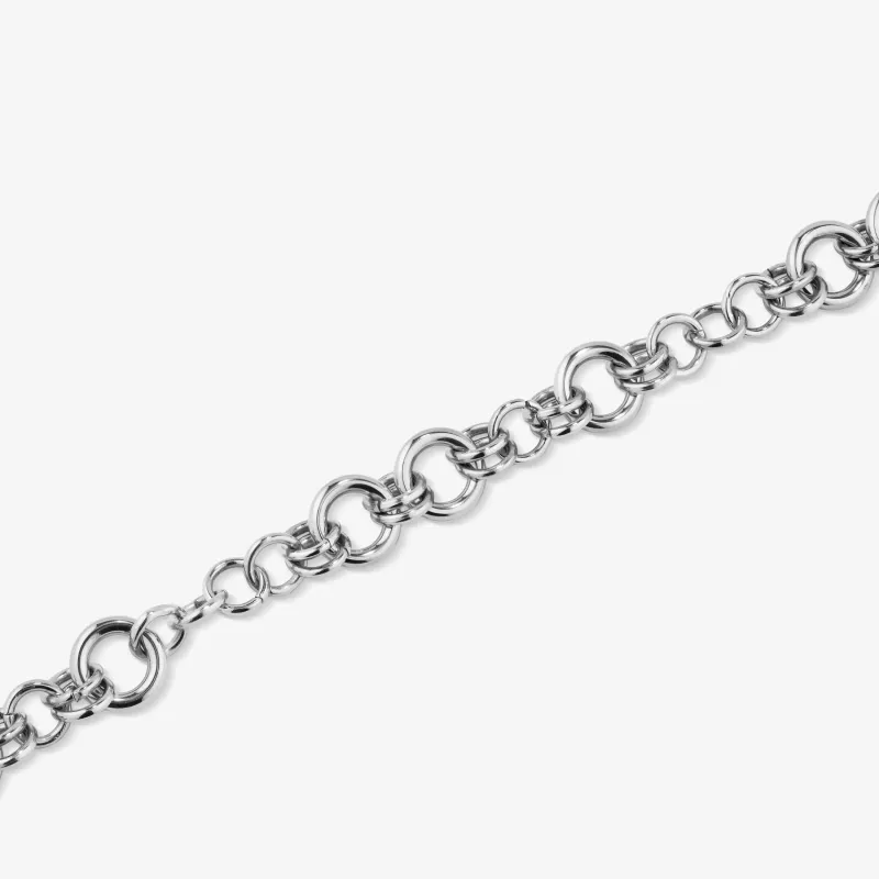Pulseira Prateada de Mulher em Aço Inoxidável | Radiant
