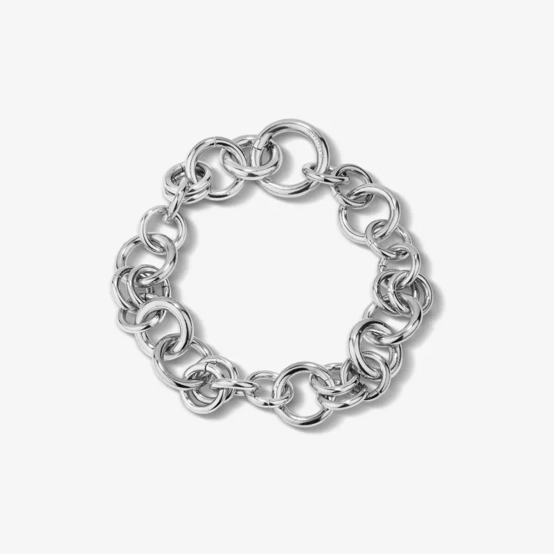 Pulseira Prateada Bold de Mulher em Aço Inoxidável | Radiant