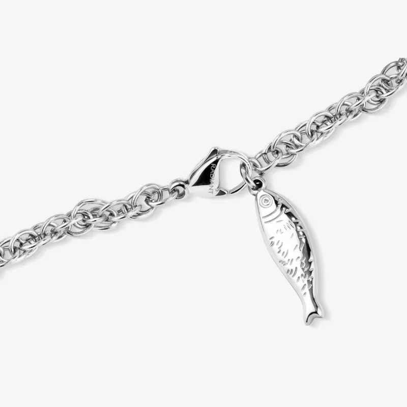 Pulseira Prateada de Mulher com Peixe Sea | Radiant