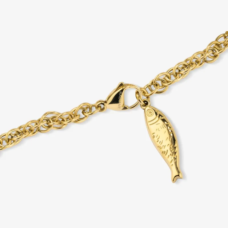 Pulseira Dourada de Mulher com Peixe Sea | Radiant