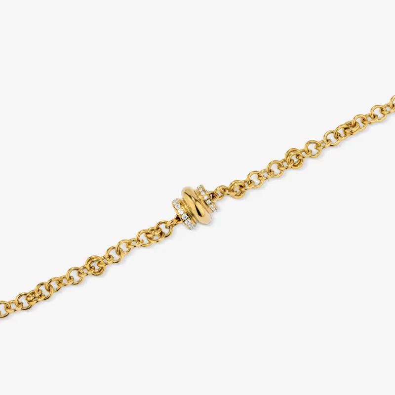 Pulseira Dourada de Mulher com Cristal Frost | Radiant